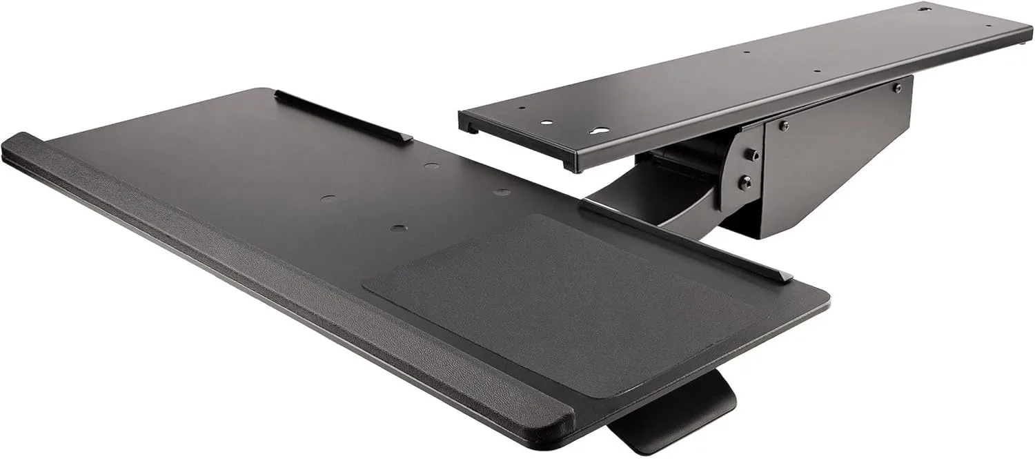 StarTech.com Under Desk Keyboard Tray - Full Motion & Height Adjustable Keyboard and Mouse Tray