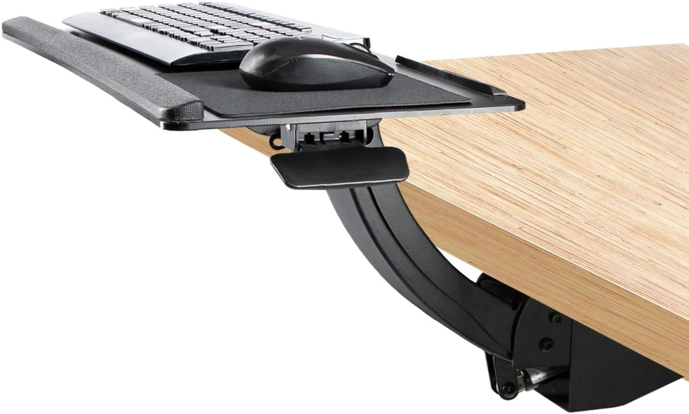StarTech.com Under Desk Keyboard Tray - Full Motion & Height Adjustable Keyboard and Mouse Tray