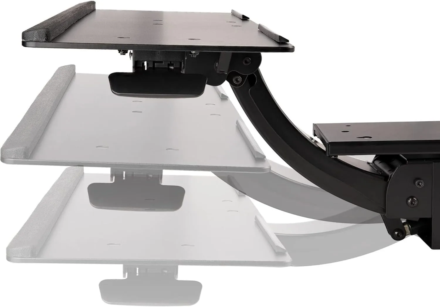 StarTech.com Under Desk Keyboard Tray - Full Motion & Height Adjustable Keyboard and Mouse Tray