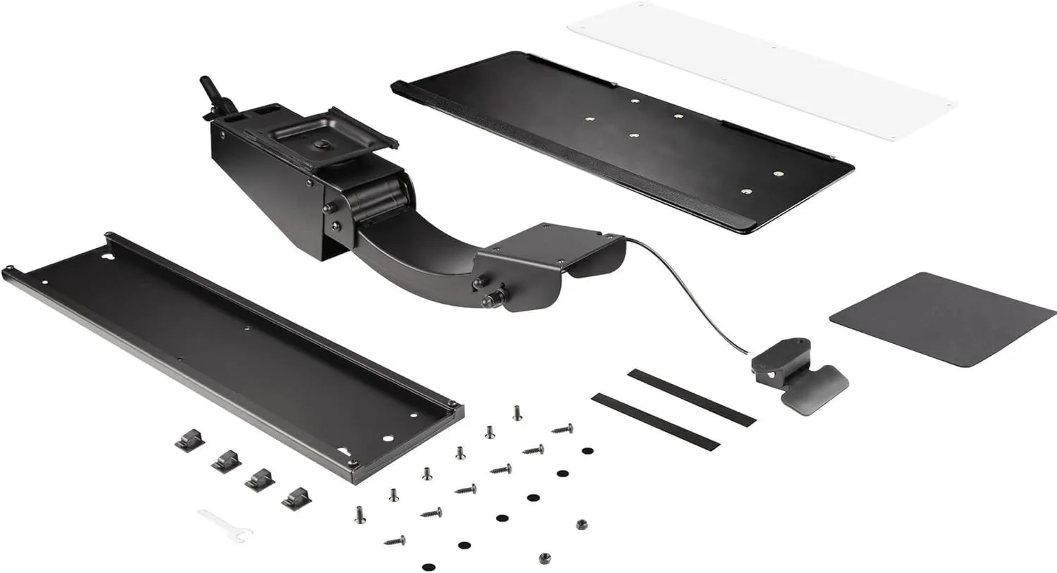 StarTech.com Under Desk Keyboard Tray - Full Motion & Height Adjustable Keyboard and Mouse Tray