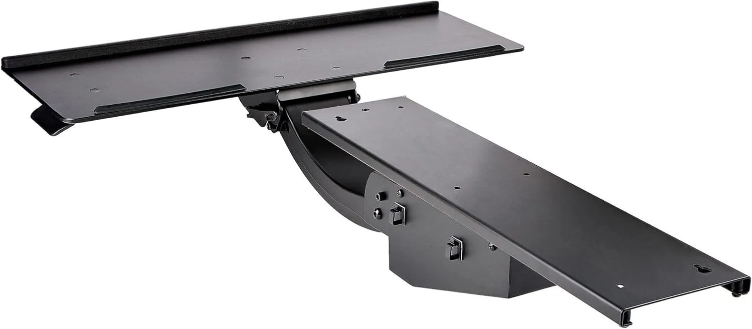 StarTech.com Under Desk Keyboard Tray - Full Motion & Height Adjustable Keyboard and Mouse Tray