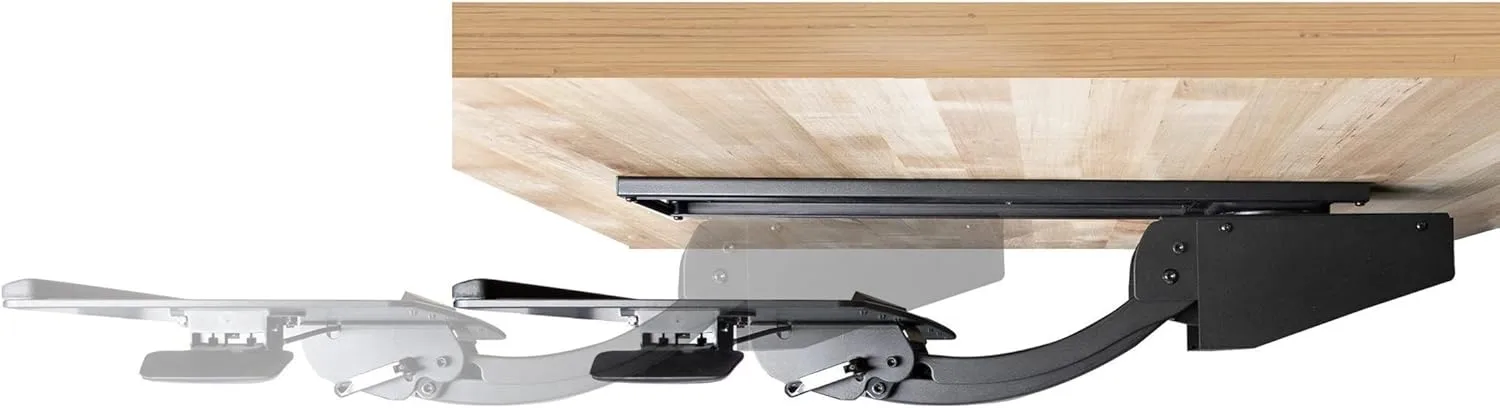 StarTech.com Under Desk Keyboard Tray - Full Motion & Height Adjustable Keyboard and Mouse Tray