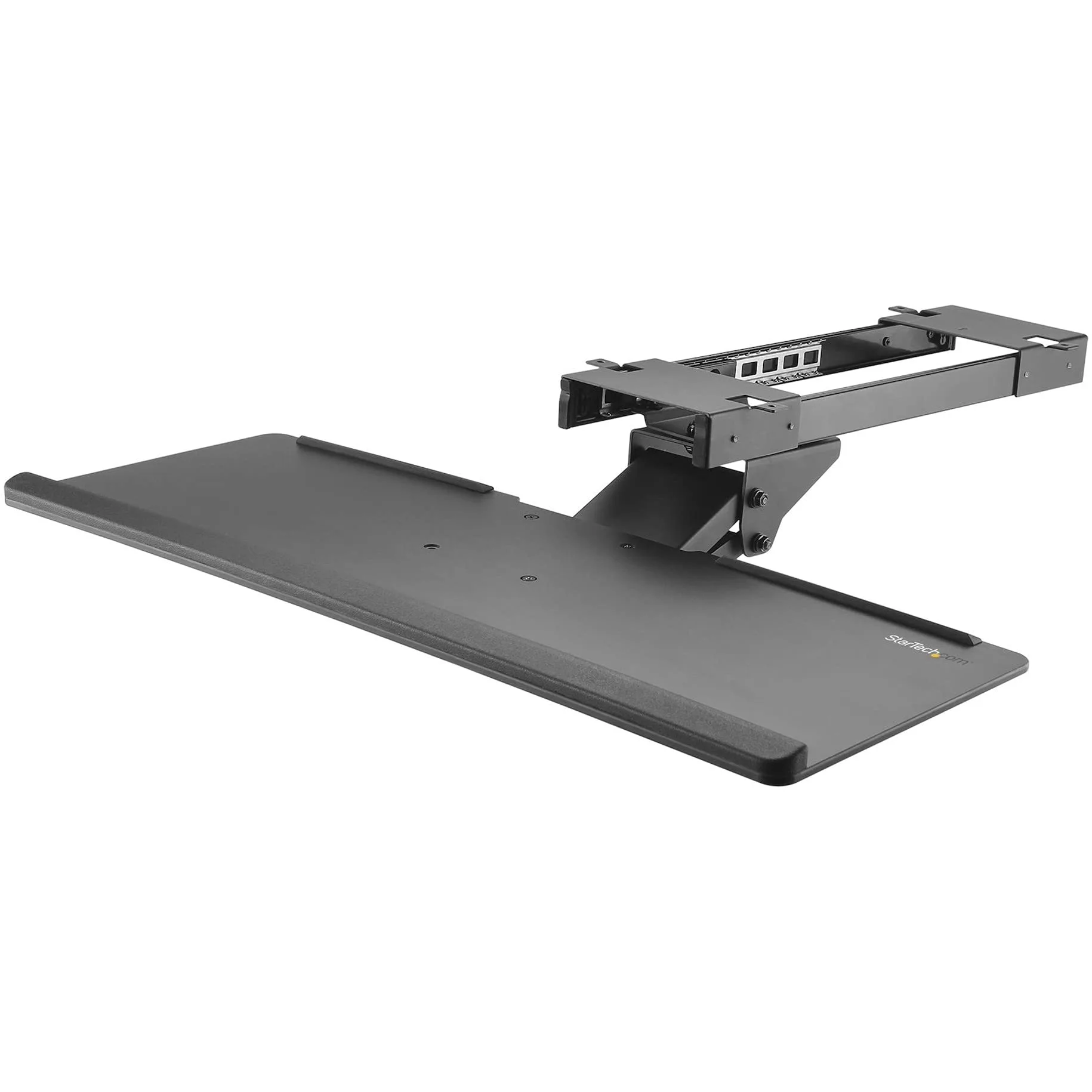 StarTech.com Under Desk-Mount Keyboard Tray - 26.4” Wide - Adjustable - Ergonomic Slide-Out Keyboard Shelf with Tilt