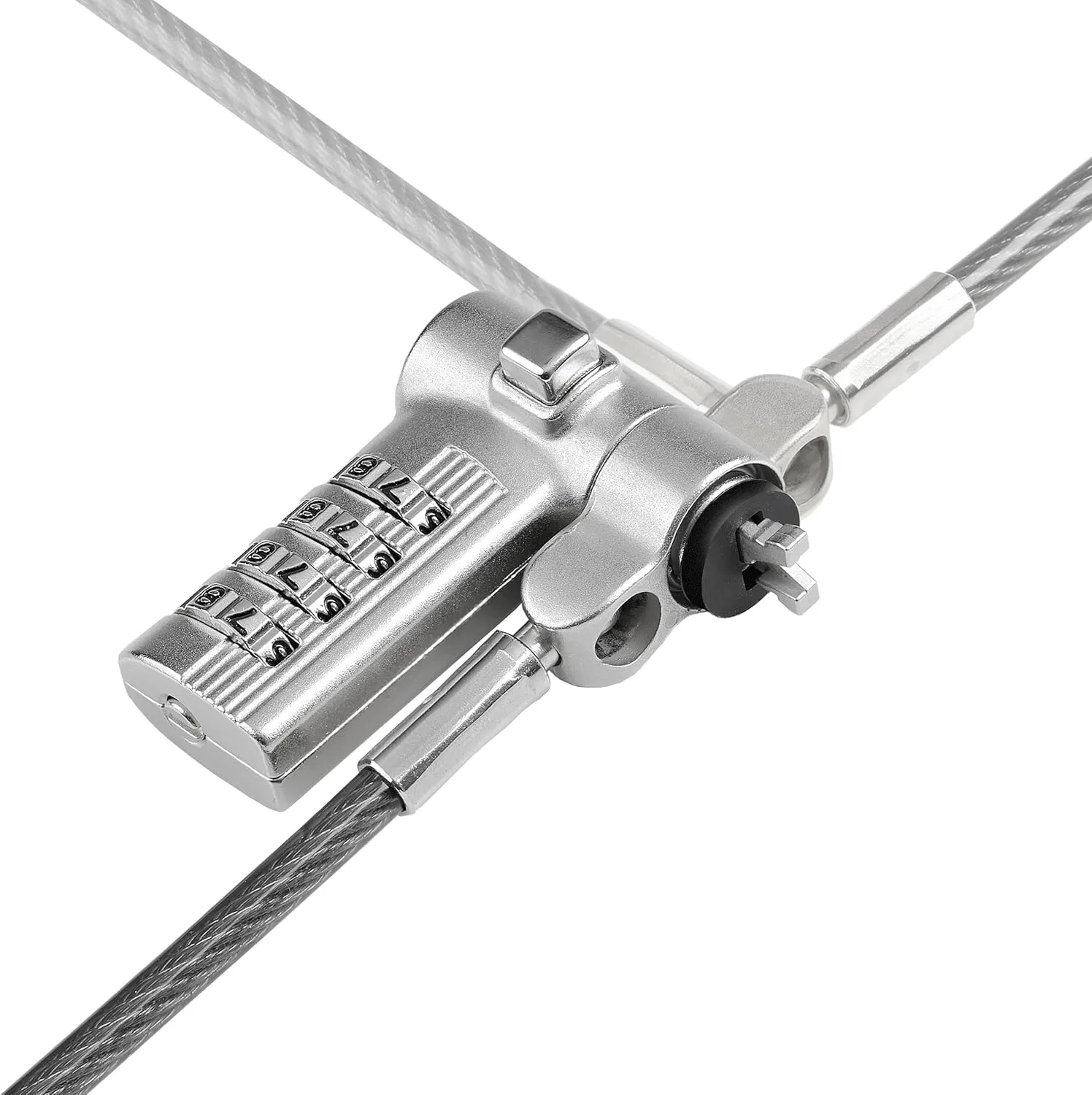 StarTech.com Universal 3-in-1 Laptop Lock 6.6ft (2m) Security Cable