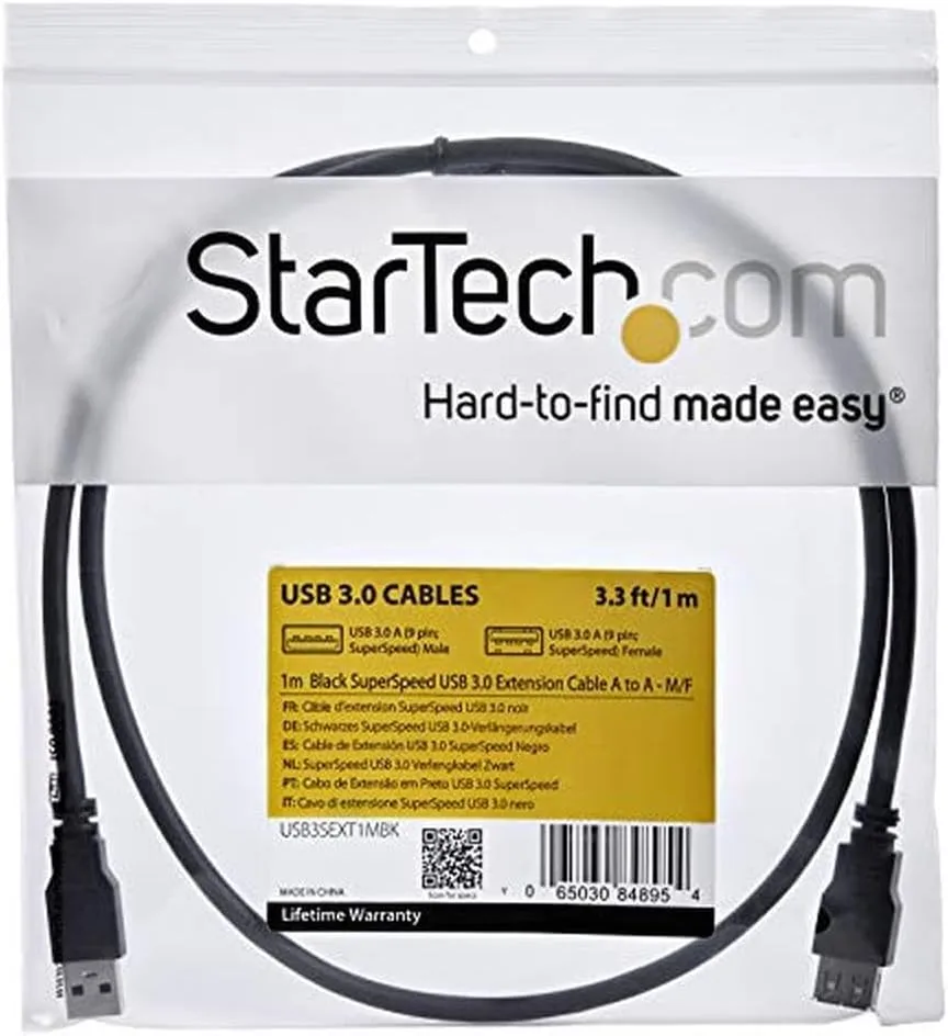 StarTech.com SuperSpeed USB 3.0 Extension Cable A to A (Male to Female)