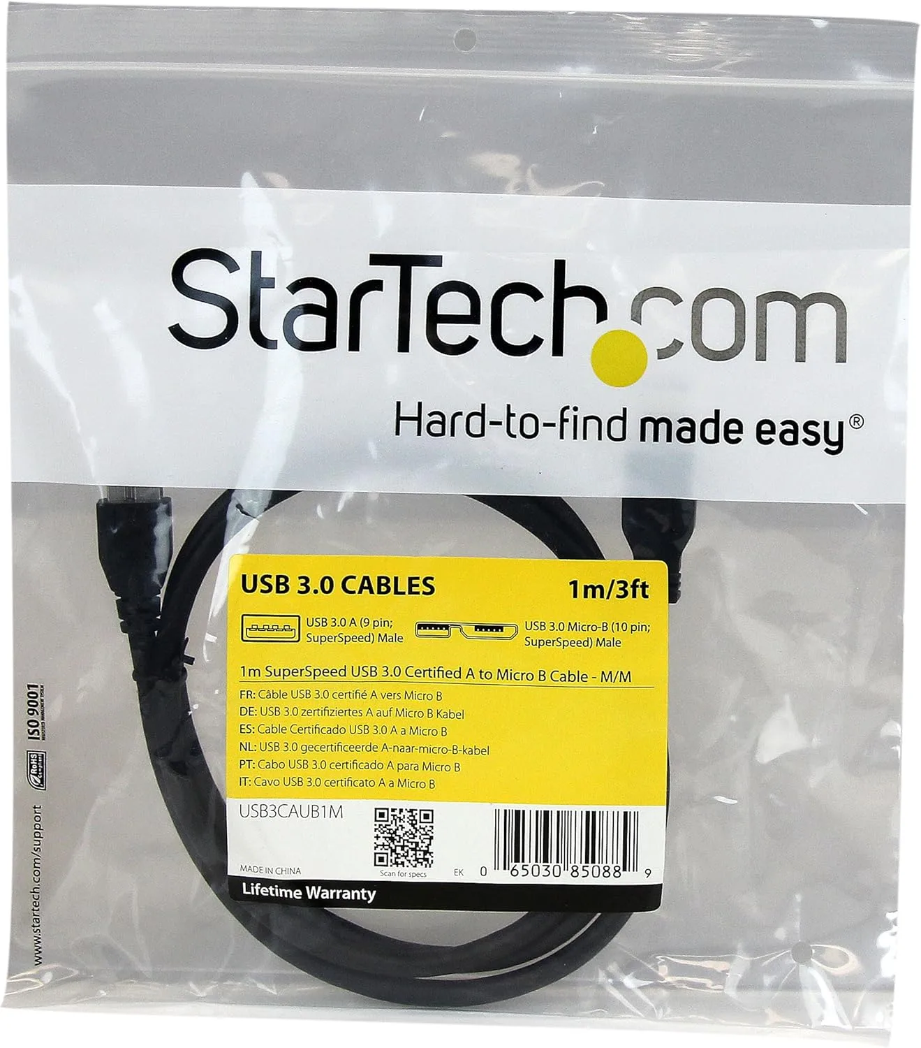 StarTech.com SuperSpeed USB 3.0 A to Micro-B Cable
