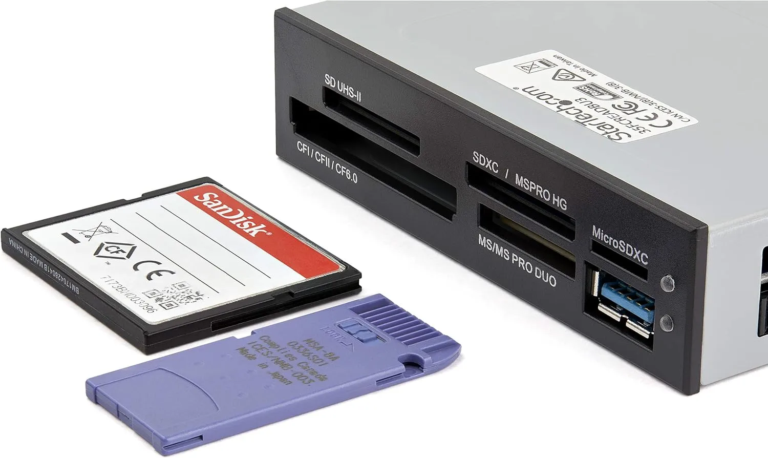 StarTech.com 3.5in Drive Bay Internal Multi-Card Reader and CompactFlash IDE Adapter