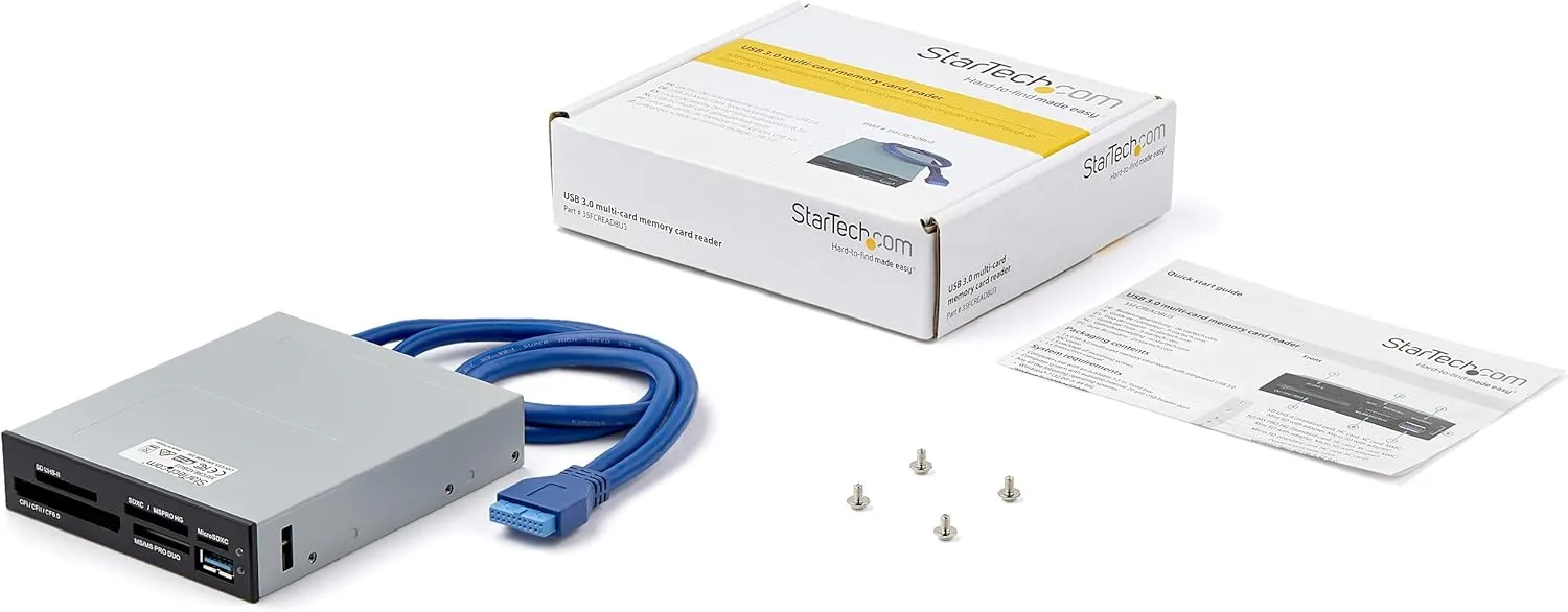 StarTech.com 3.5in Drive Bay Internal Multi-Card Reader and CompactFlash IDE Adapter