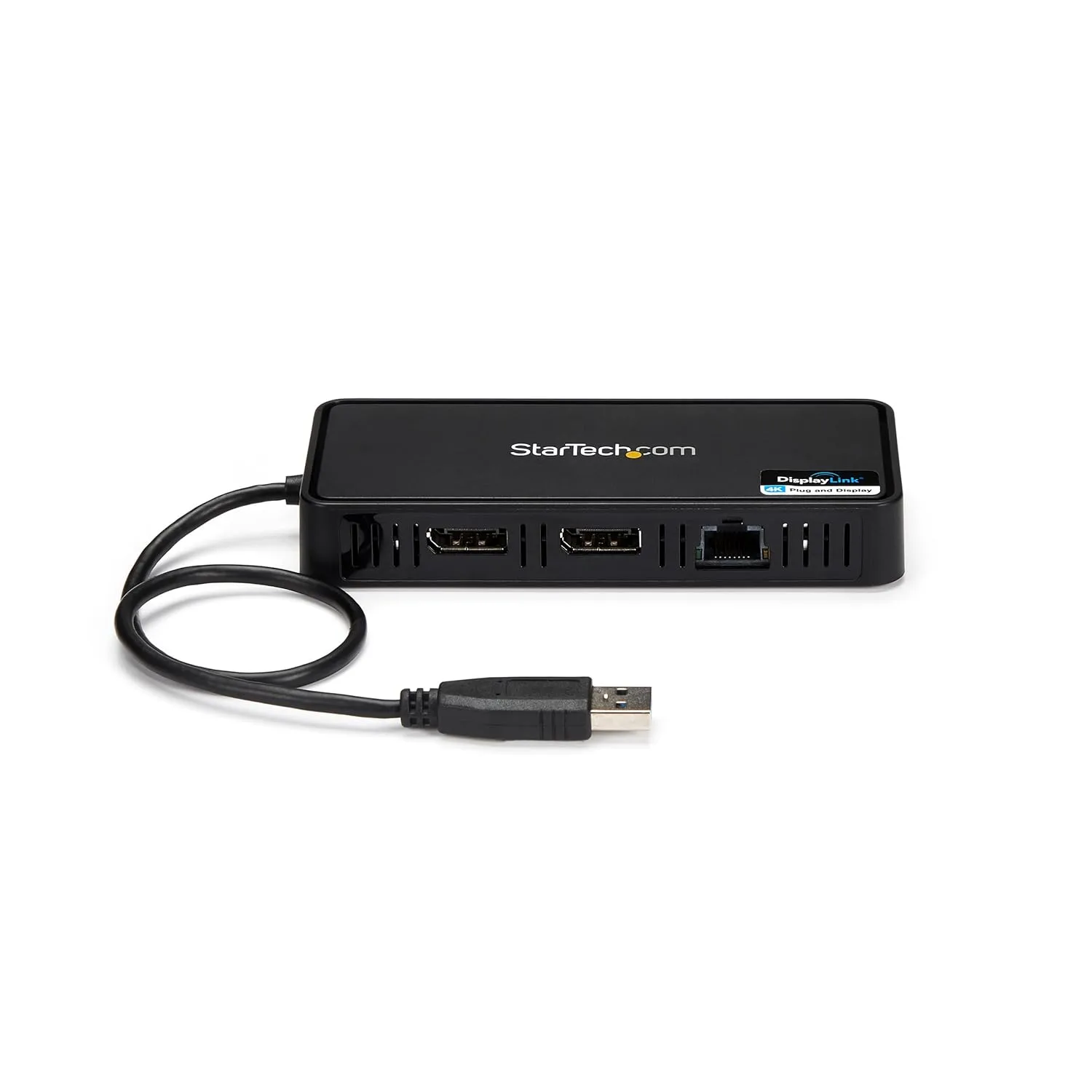 StarTech.com USB 3.0 Mini Dock - Dual Monitor USB-A Docking Station with DisplayPort 4K 60Hz Video & Gigabit Ethernet