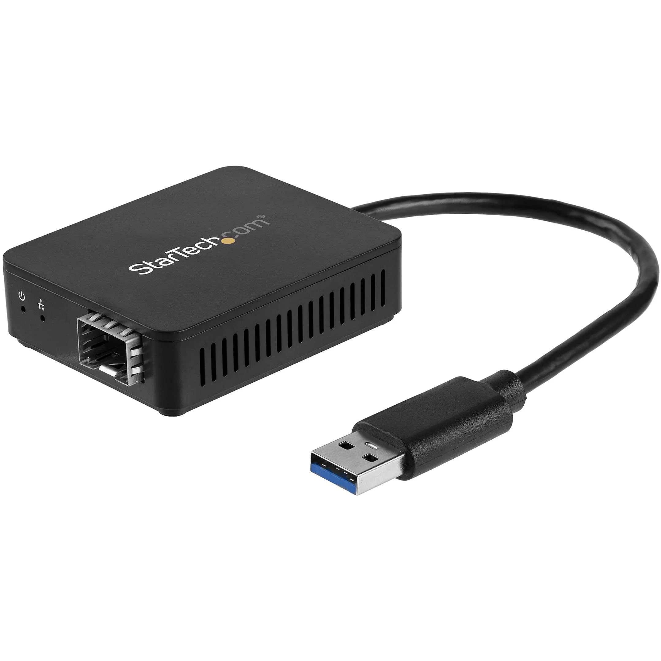 StarTech.com USB to Fiber Optic Converter - Open SFP - 1000BASE-SX/LX - Windows/Mac/Linux - USB 3.0 Ethernet Adapter