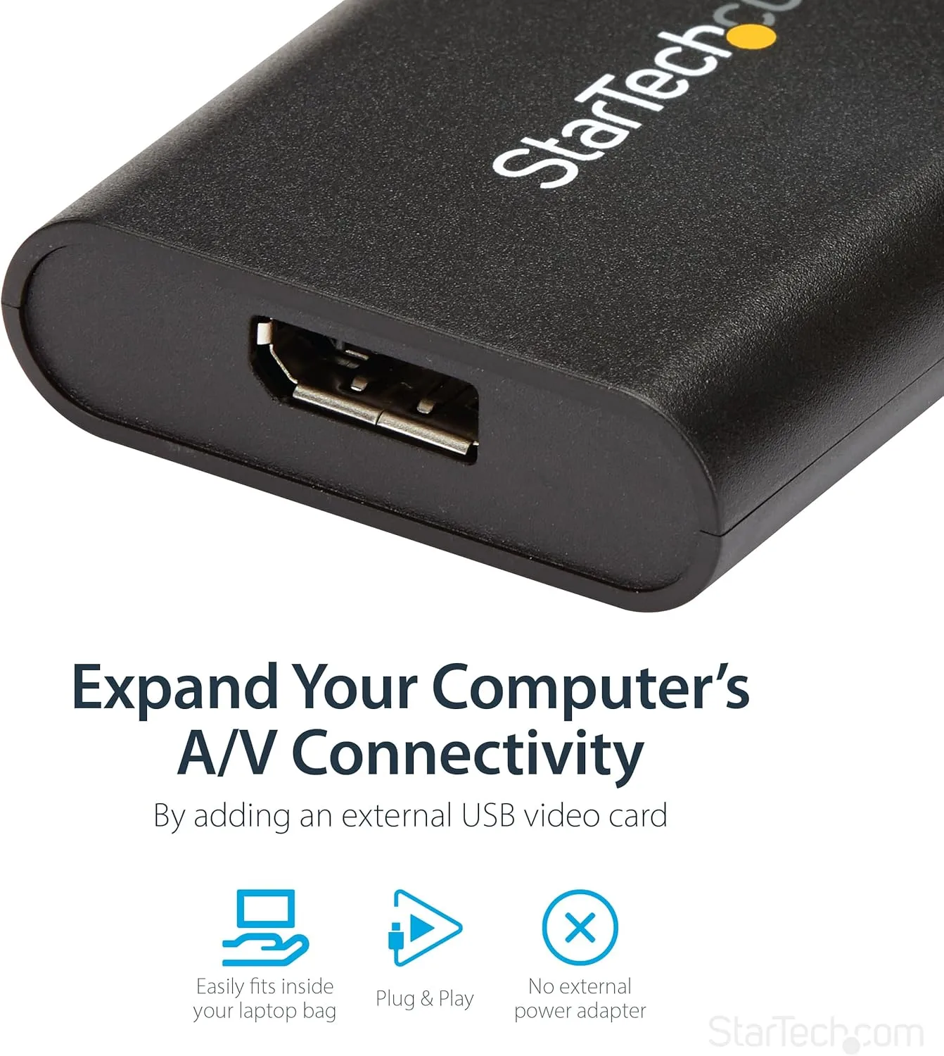 StarTech.com USB 3.0 to DisplayPort Adapter, USB DP Monitor Converter for Windows, 4K
