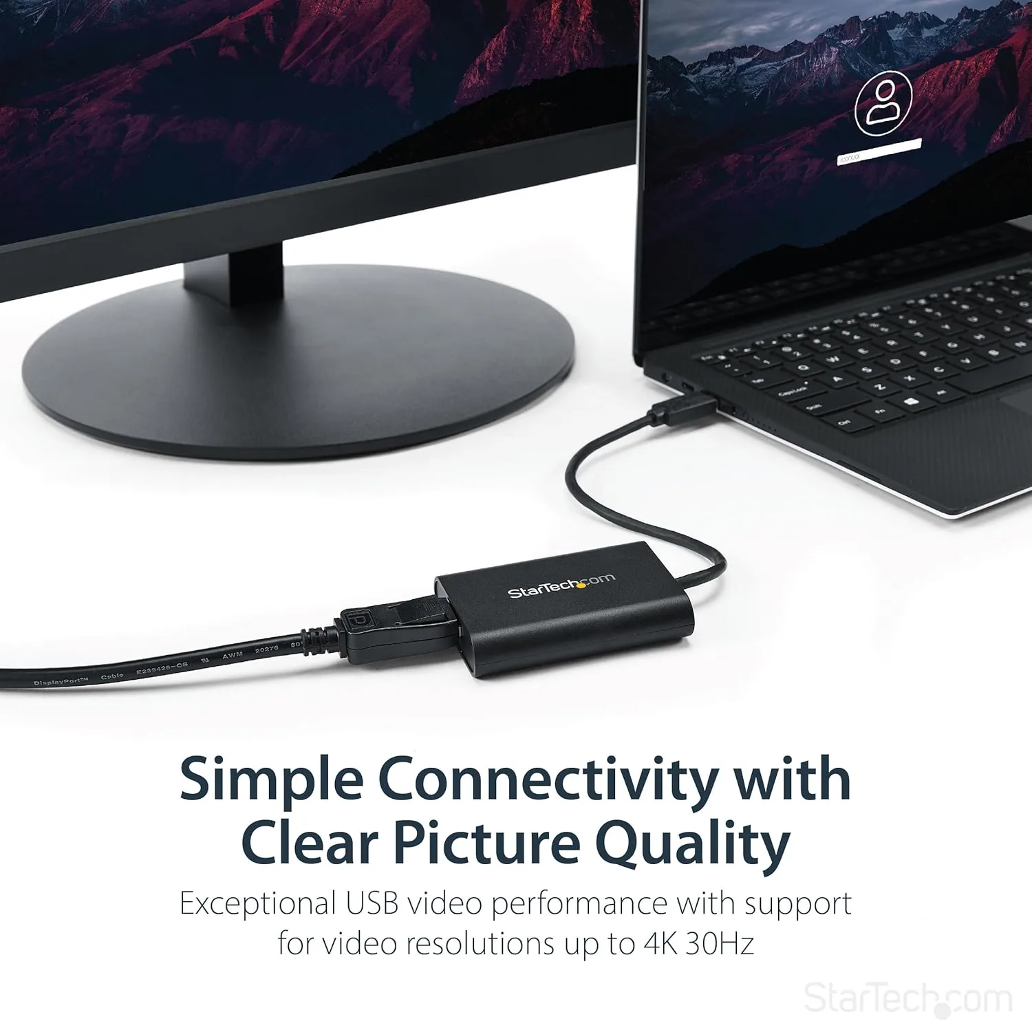 StarTech.com USB 3.0 to DisplayPort Adapter, USB DP Monitor Converter for Windows, 4K