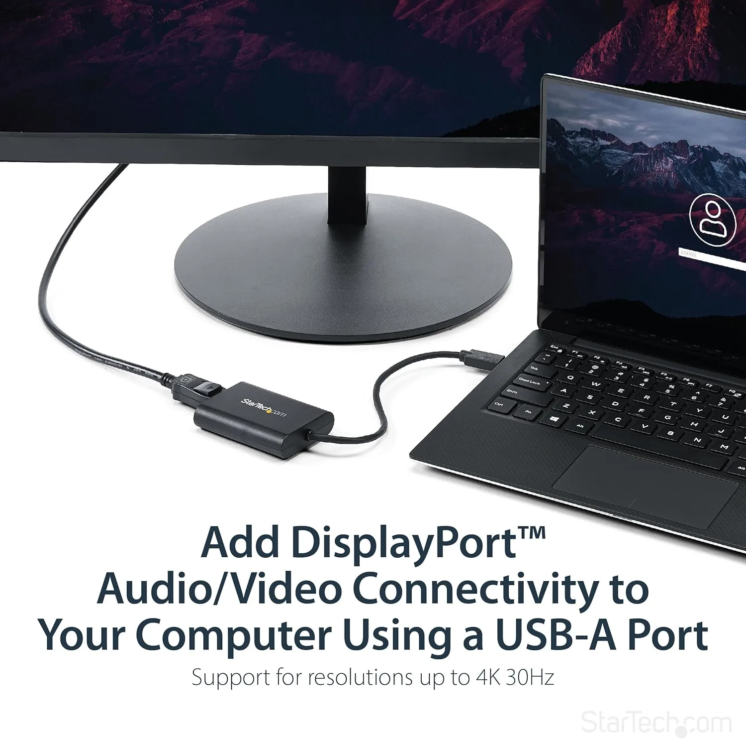 StarTech.com USB 3.0 to DisplayPort Adapter, USB DP Monitor Converter for Windows, 4K