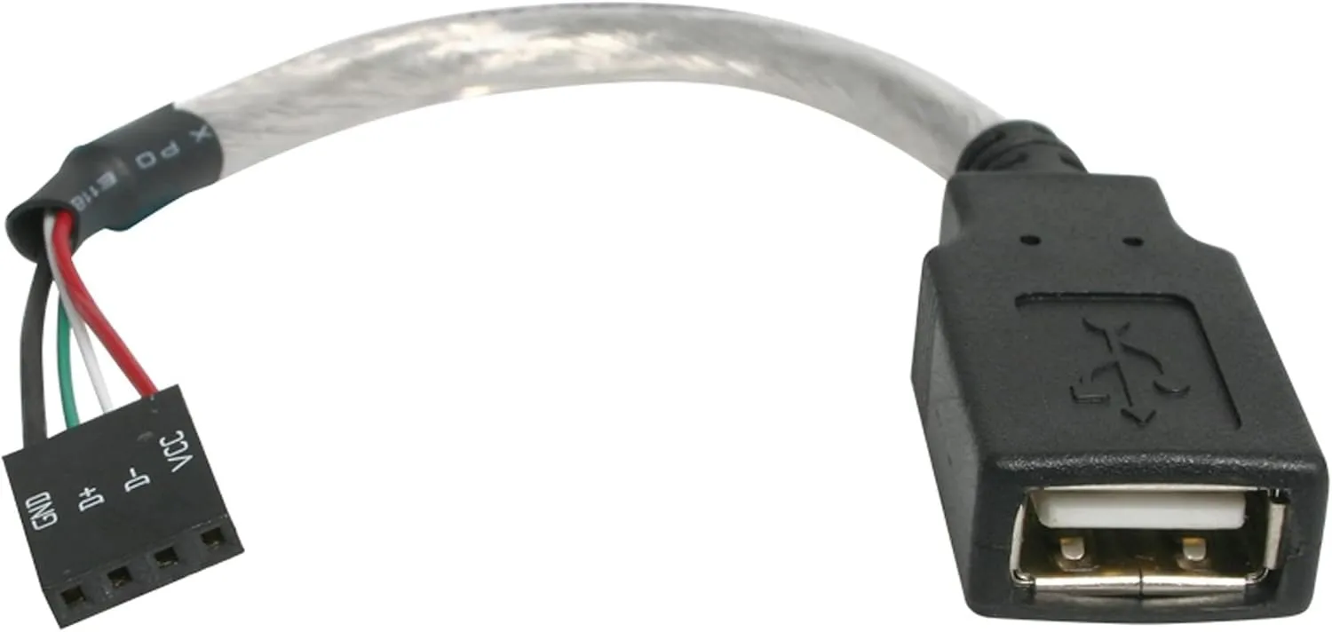 StarTech.com 6in USB 2.0 A to USB 4 Pin to Motherboard Header Adapter F/F - USB cable