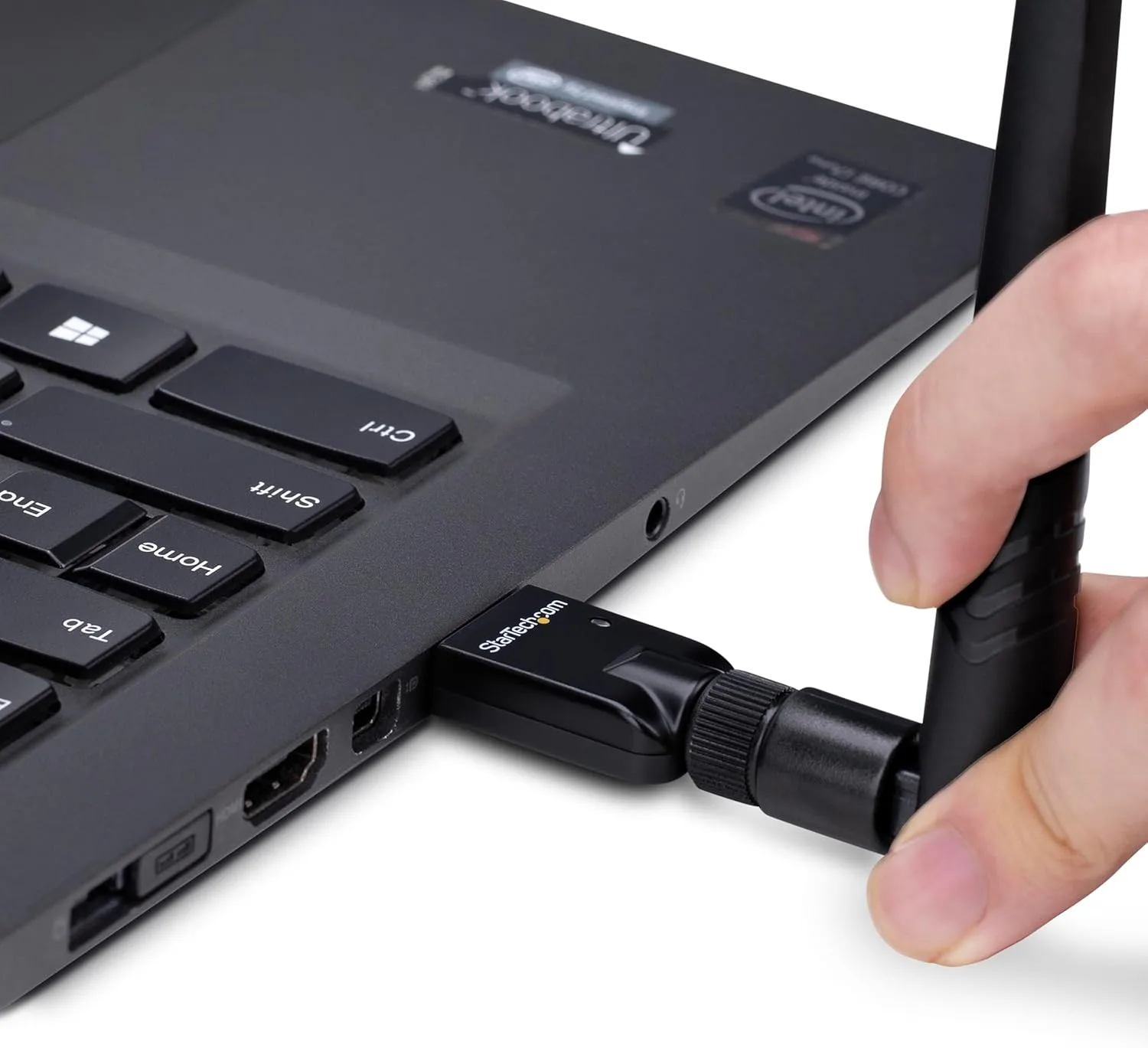 StarTech.com USB Bluetooth 5.3 Adapter, Class 1, USB Bluetooth Dongle for PC/Laptop, Use with Keyboard/Mouse, Windows/Linux