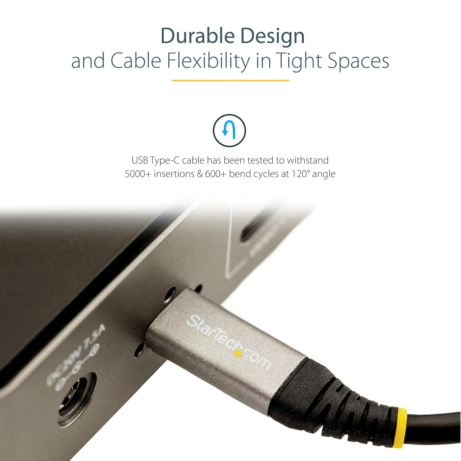 StarTech.com 6ft (2m) USB C Cable 5Gbps - Durable USB-C Cable - USB 3.2 Gen 1 Type-C Cable