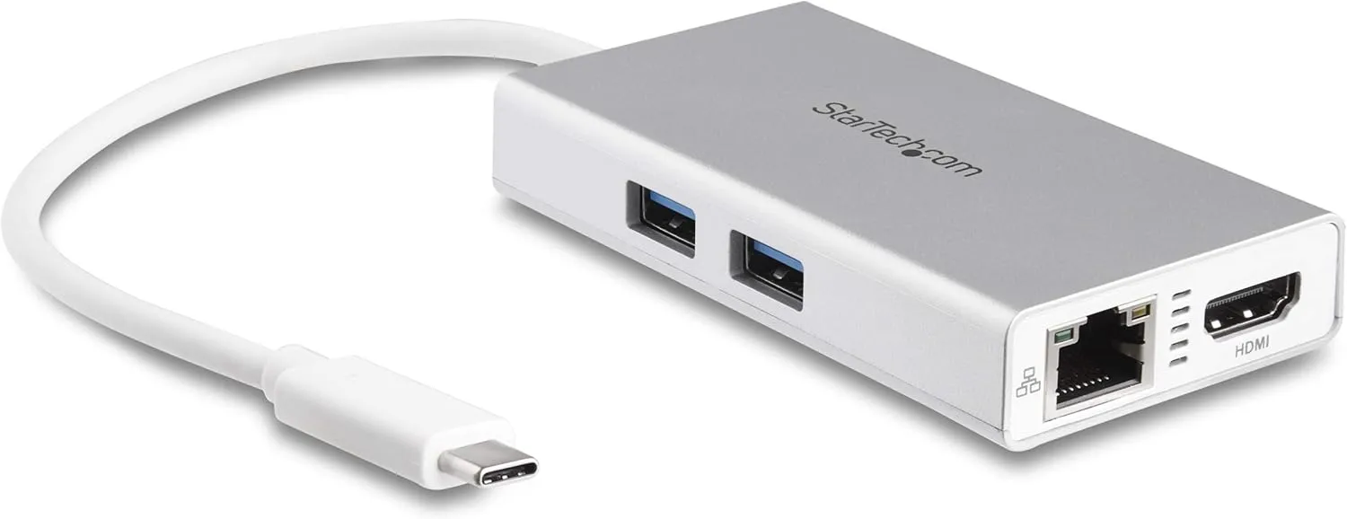 StarTech USB-C Multiport Adapter – 4K HDMI Docking Station, 60W PD, GbE