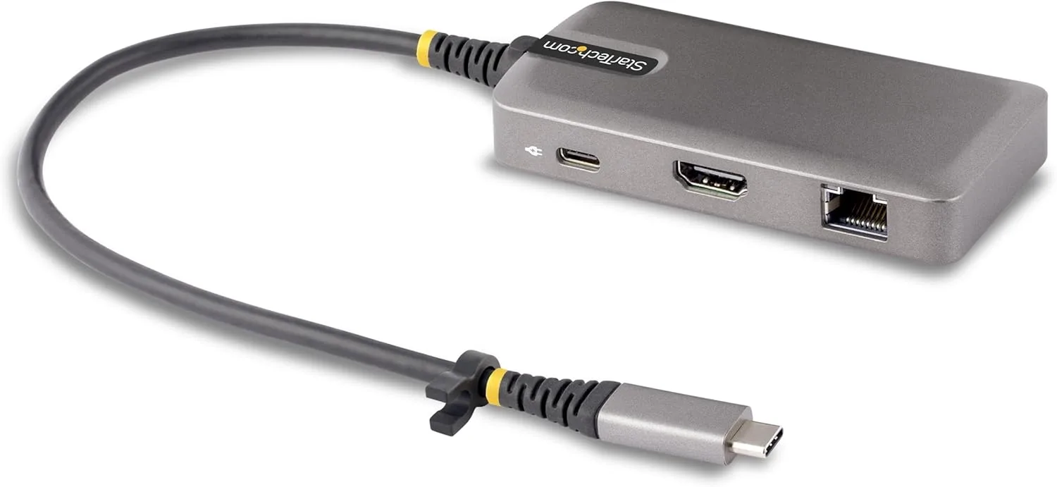 StarTech.com USB-C Docking Station for MacBook Pro M1 M2 M3 M4 and Windows, 4K 60Hz HDMI Video, HDR10 - Laptop Charging, GbE