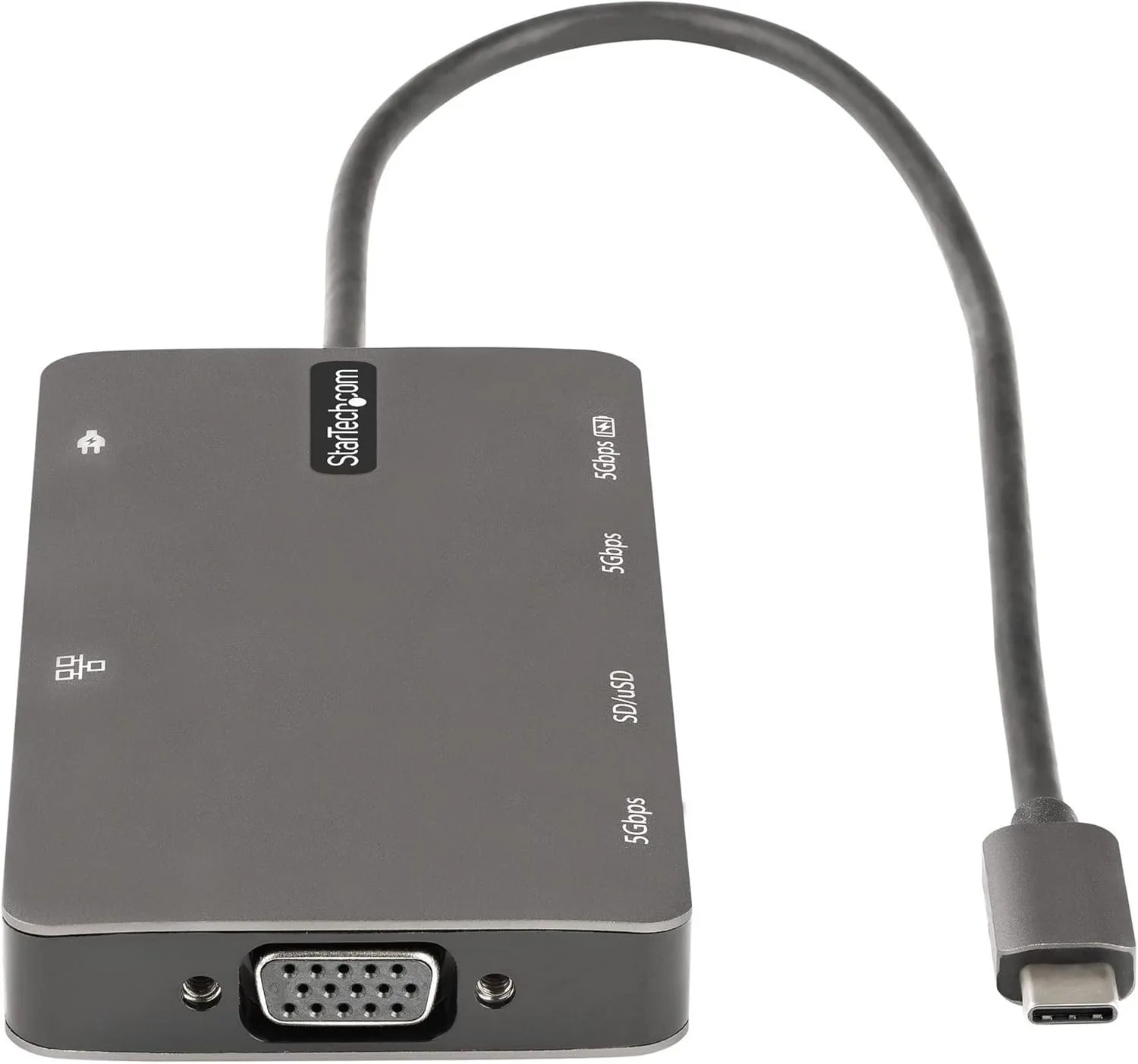 StarTech.com USB C Multiport Adapter - HDMI 4K 30Hz or VGA Travel Dock - 5Gbps USB 3.0 Hub (USB A / USB C Ports)