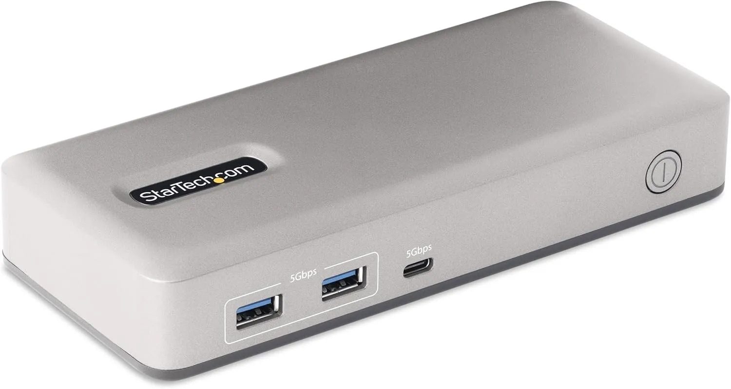 StarTech.com Dual-Monitor USB-C Docking Station, DisplayPort & HDMI or VGA