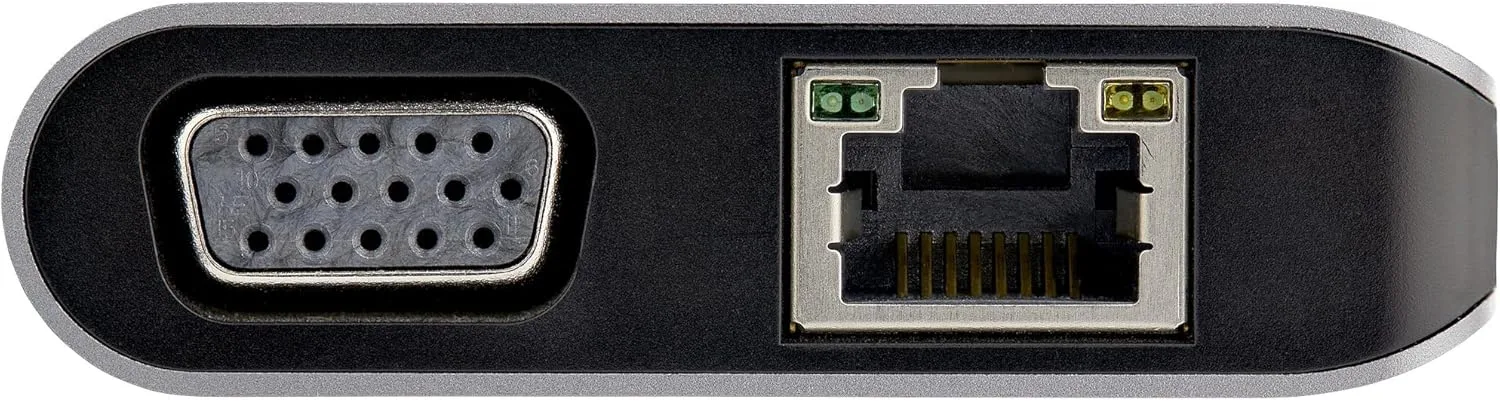 StarTech.com USB C Multiport Adapter - USB-C Mini Travel Dock w/ 4K HDMI or 1080p VGA - 3x USB 3.0 Hub, SD, GbE, Audio