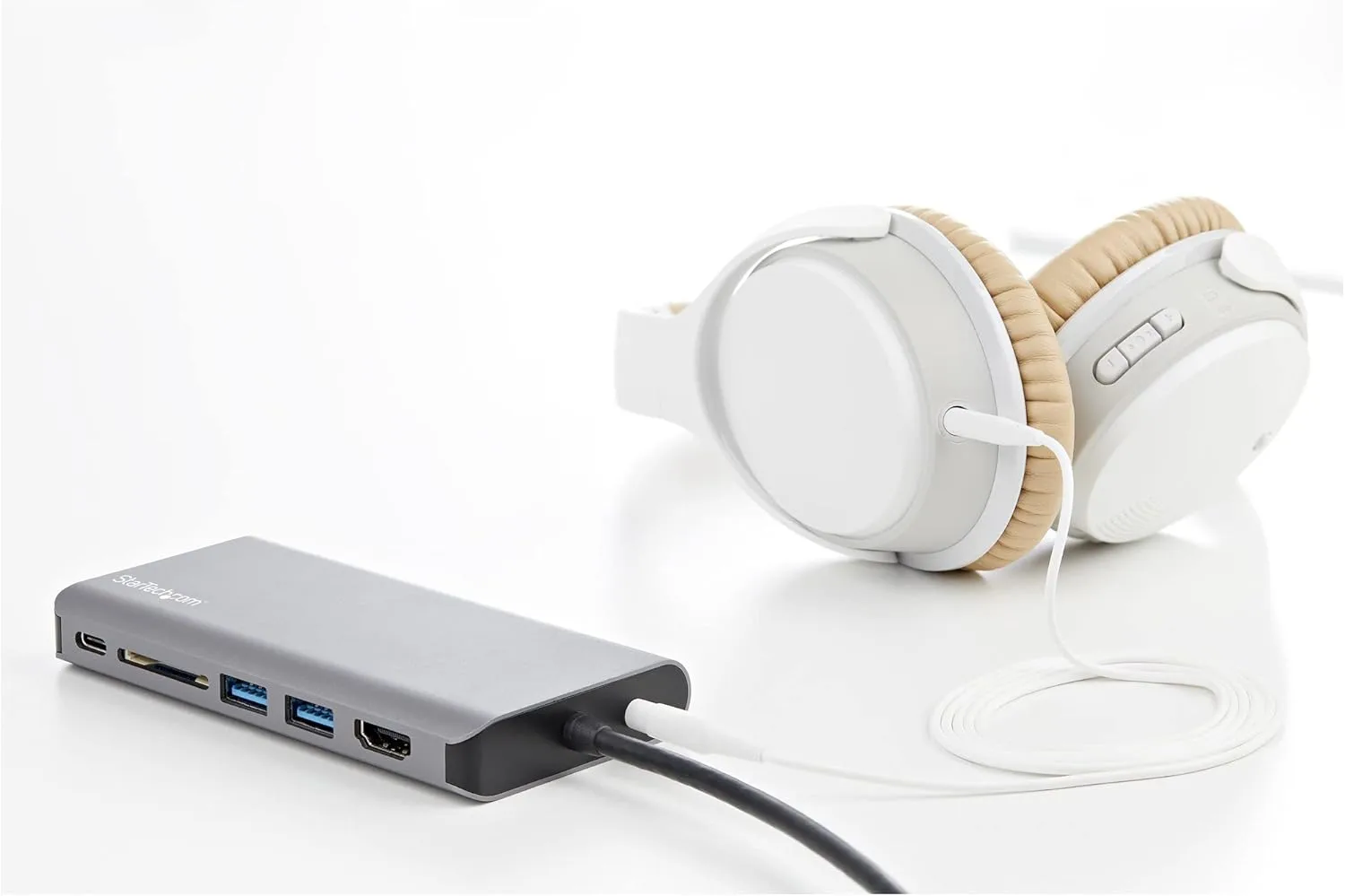 StarTech.com USB C Multiport Adapter - USB-C Mini Travel Dock w/ 4K HDMI or 1080p VGA - 3x USB 3.0 Hub, SD, GbE, Audio