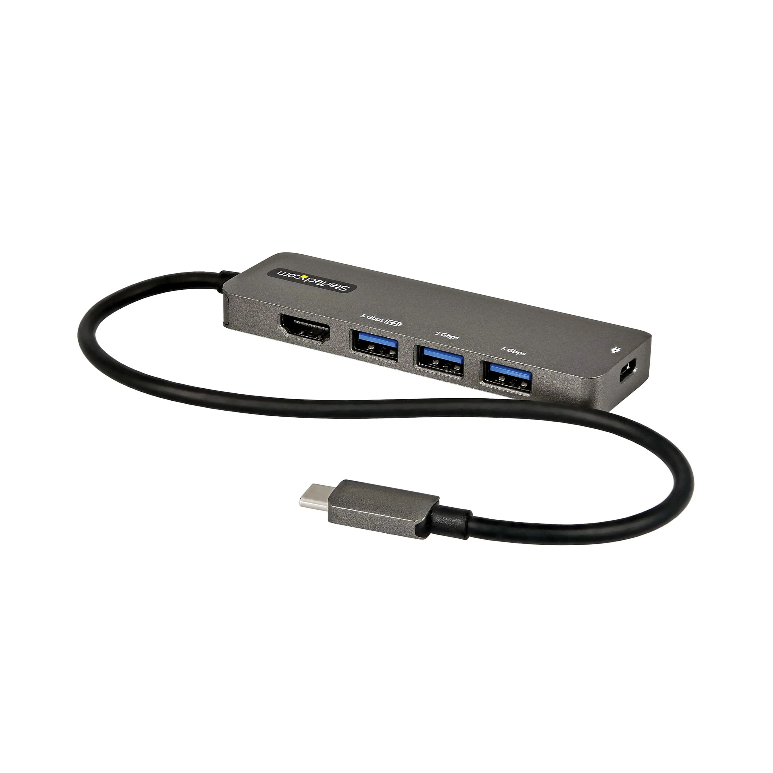 StarTech.com USB C Multiport Adapter - USB-C to HDMI 2.0b 4K 60Hz (HDR10), 100W Power Delivery Pass-Through
