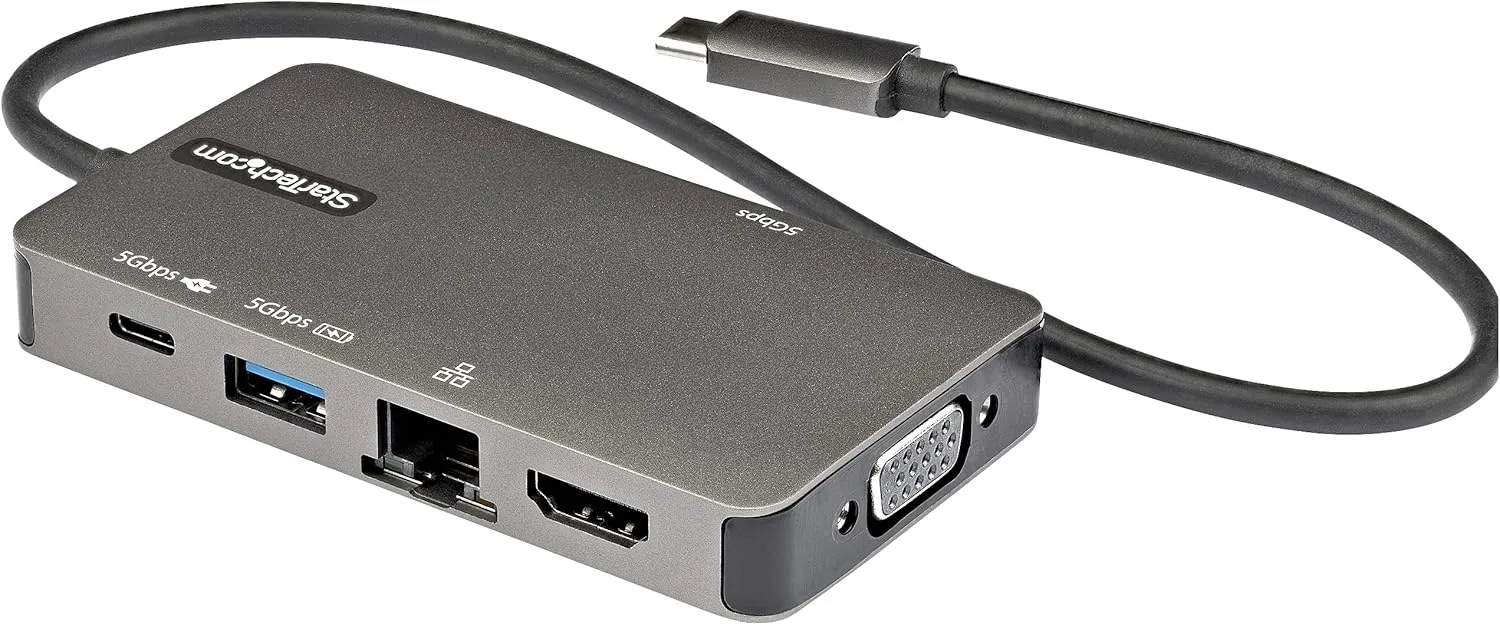 StarTech.com USB-C Multiport Adapter - USB-C to 4K 30Hz HDMI or 1080p VGA