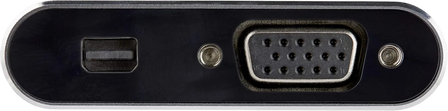 StarTech.com USB C Multiport Video Adapter - USB-C to 4K 60Hz Mini DisplayPort 1.2 or 1080p VGA Monitor Adapter