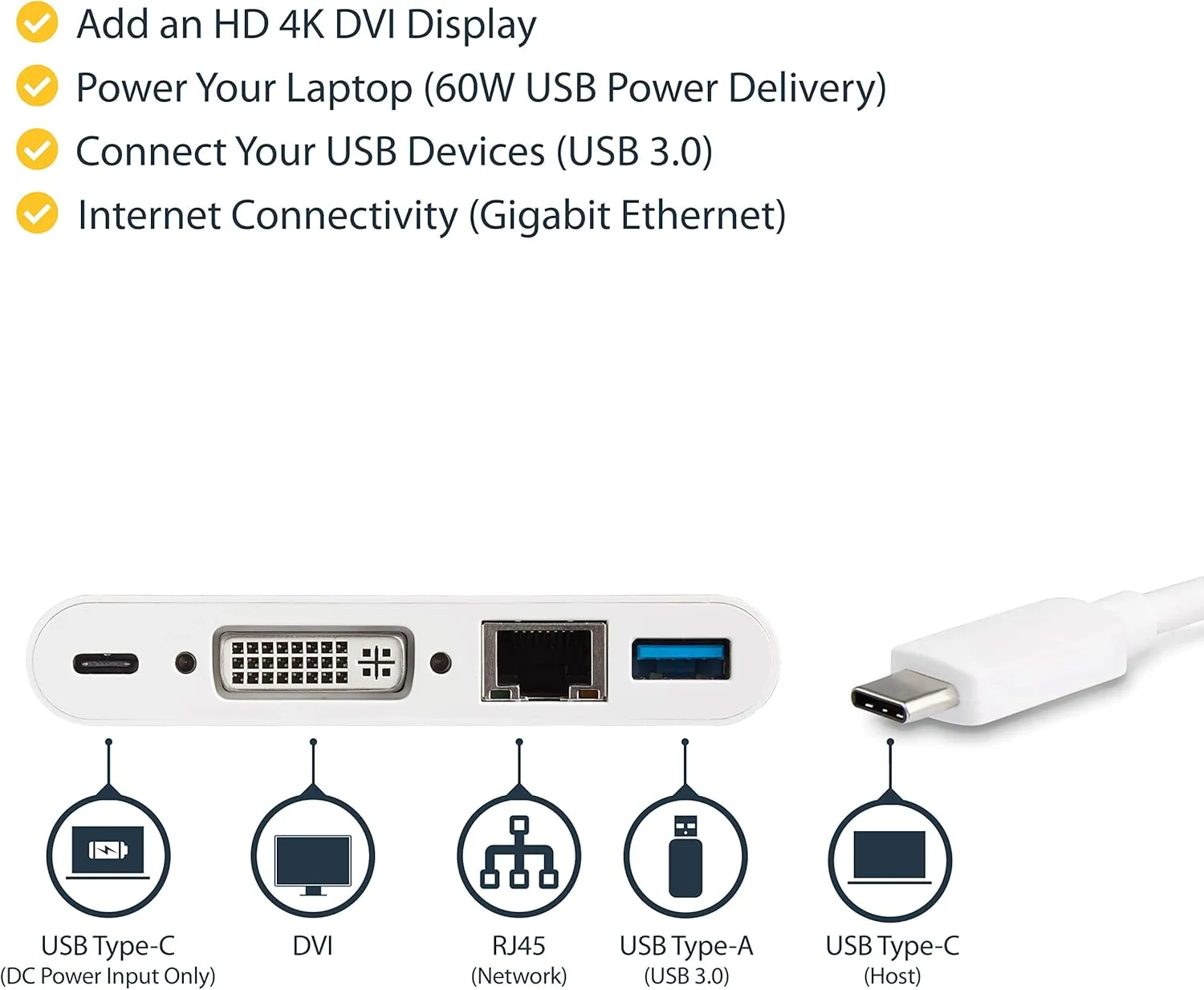 StarTech.com USB-C Multiport Adapter with Power Delivery