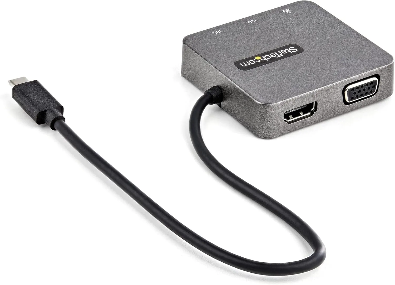 StarTech.com USB-C Multiport Adapter - USB 3.1 Gen 2 Type-C Mini Dock - USB-C to 4K HDMI or 1080p VGA Video