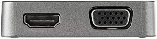StarTech.com USB-C Multiport Adapter - USB 3.1 Gen 2 Type-C Mini Dock - USB-C to 4K HDMI or 1080p VGA Video