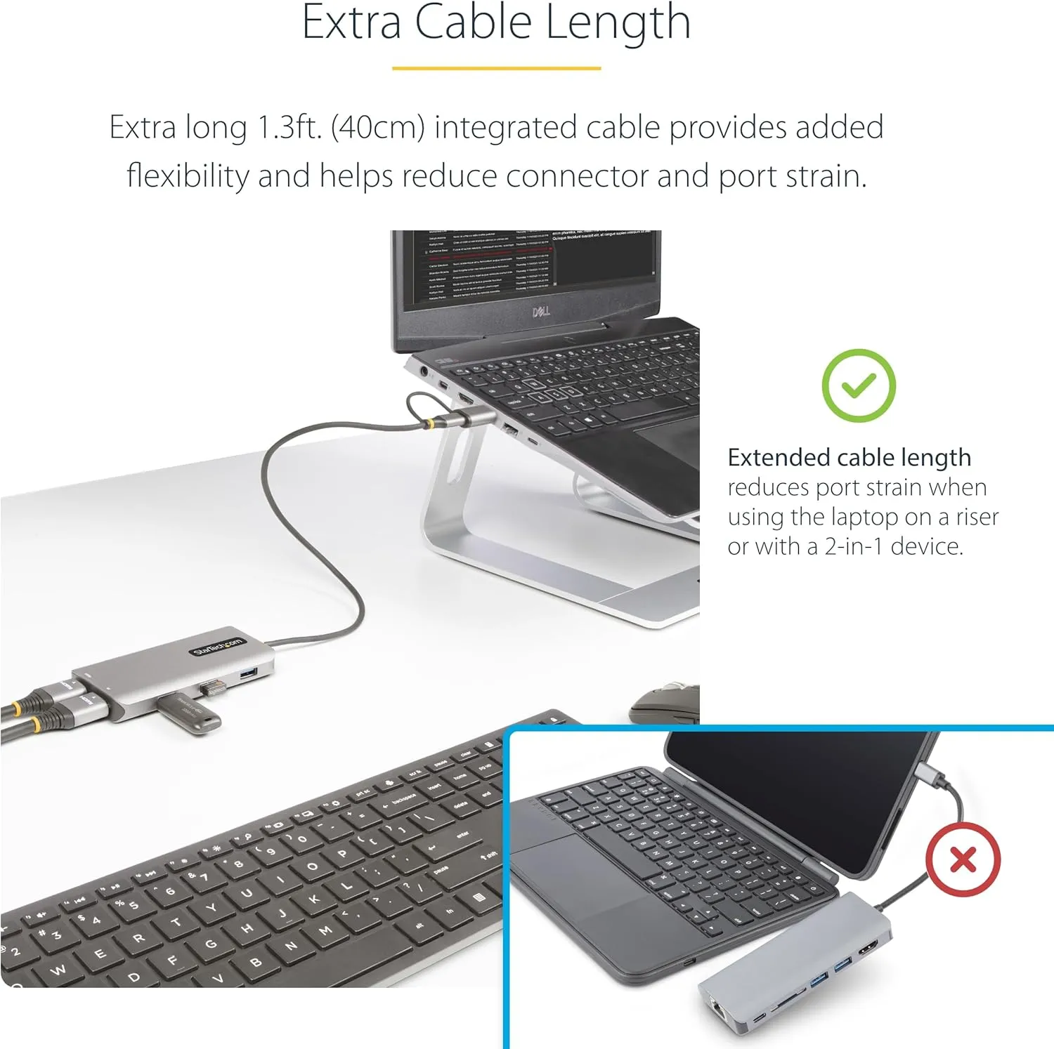 StarTech.com USB-C/USB-A Dual HDMI Multiport Adapter