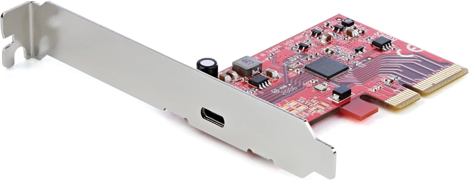 StarTech.com 1-Port USB 3.2 Gen 2x2 PCIe Card, USB-C 20Gbps PCI Express 3.0 x4 Adapter, Data Only, Windows/macOS/Linux, TAA