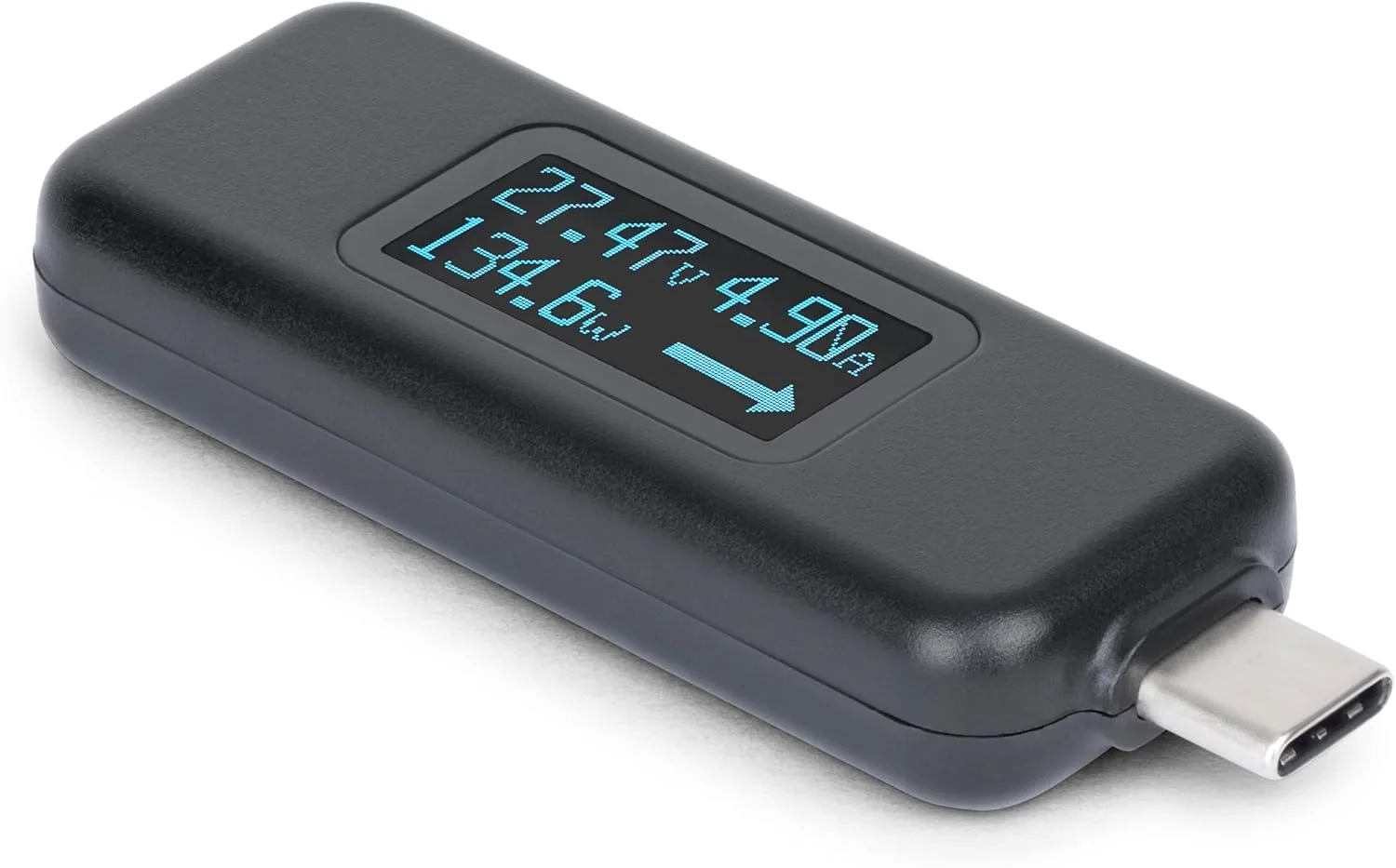 StarTech.com USB-C Power Tester, Digital Multimeter, Bi-Directional Voltage and Current Meter, 240W PD EPR, Cable/Port Tester