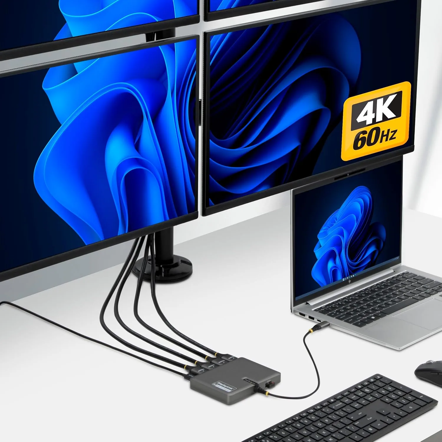 StarTech USB-C to Quad HDMI 4K60 Workstation Dock - 140W PD