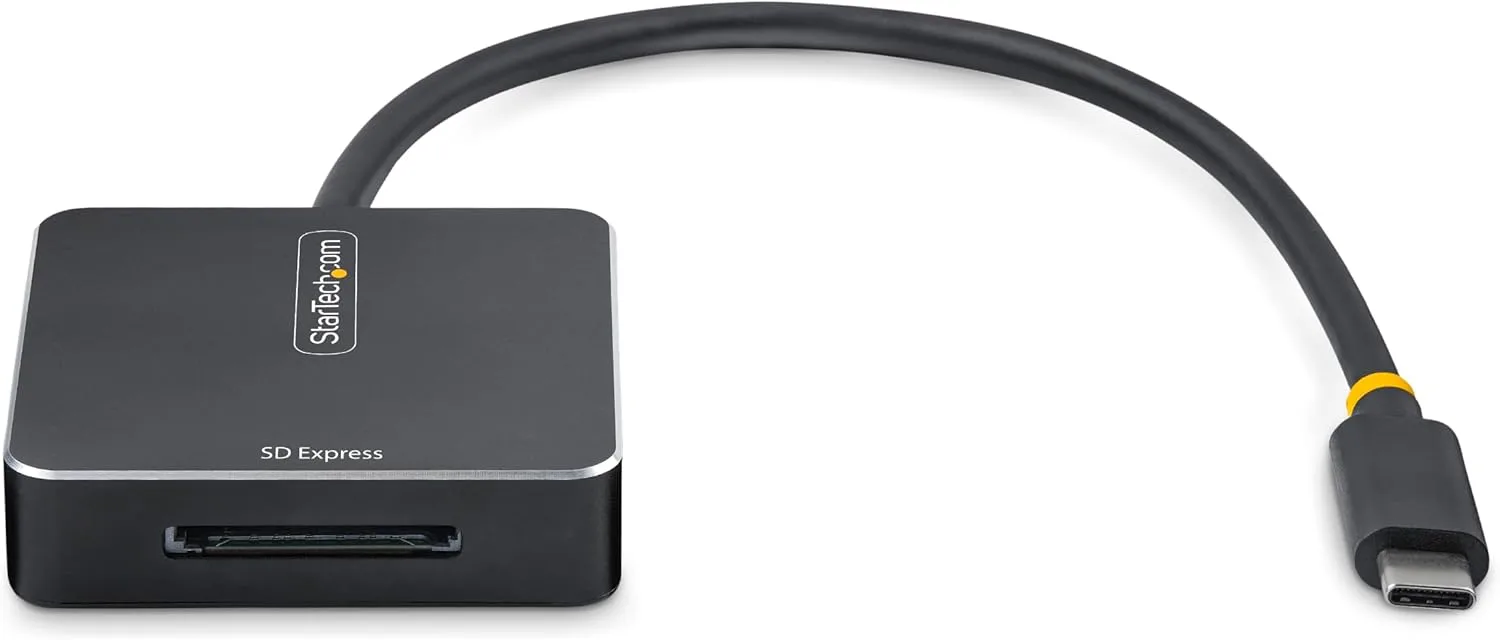 StarTech.com USB-C SD Express Card Reader, Portable USB 10Gbps Memory Card Reader, USB Type-C to Secure Digital 7.1 Adapter