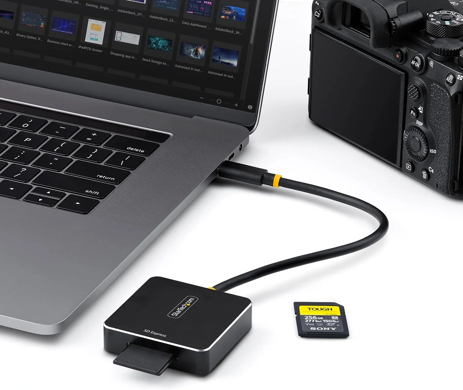 StarTech.com USB-C SD Express Card Reader, Portable USB 10Gbps Memory Card Reader, USB Type-C to Secure Digital 7.1 Adapter