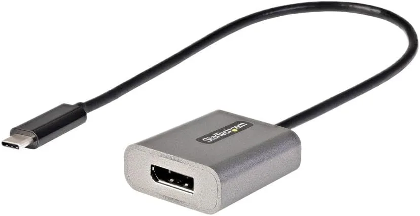 StarTech.com USB C to DisplayPort Adapter, 8K/4K 60Hz USB-C to DisplayPort 1.4 Dongle