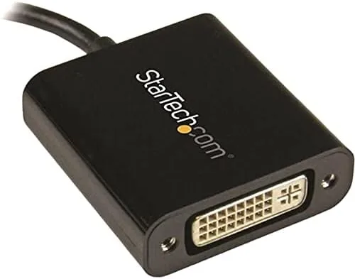 StarTech.com USB C to DVI Adapter - Black - 1920x1200 - USB Type C Video Converter for Your DVI D Display/Monitor/Projector