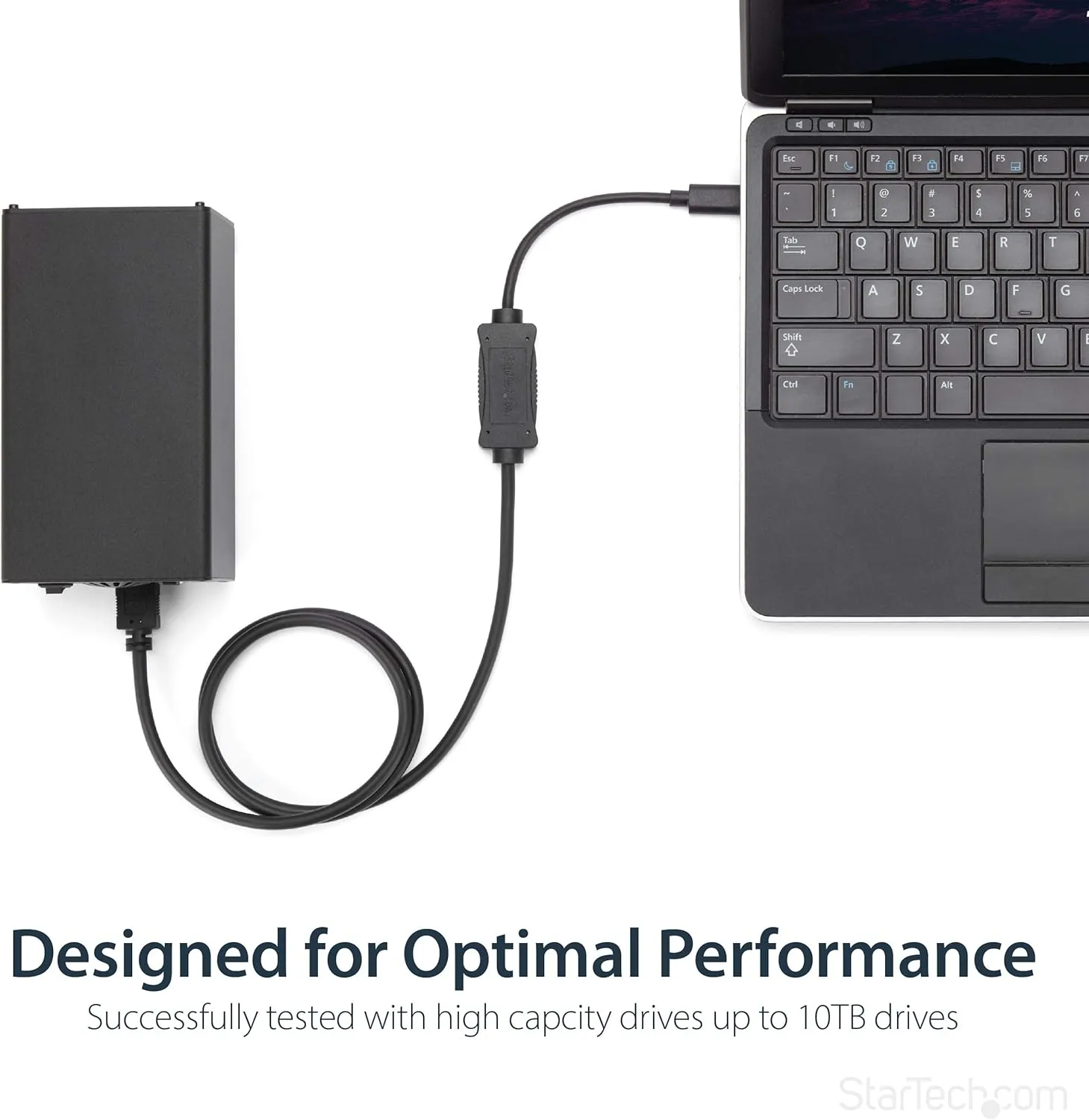 StarTech.com USB C to eSATA Cable - 3 ft / 1m - 5Gbp - for HDD/SSD/ODD - External Hard Drive Adapter