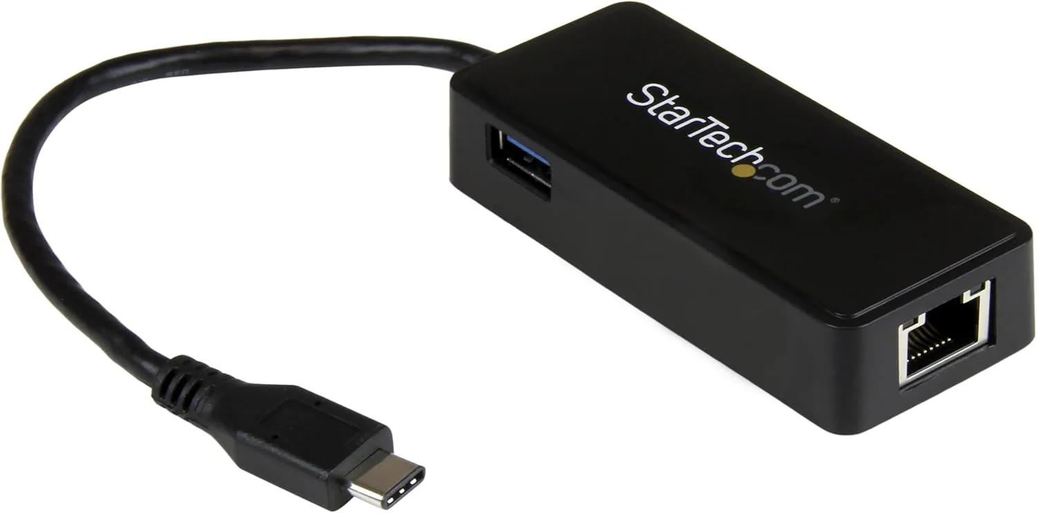 StarTech.com USB to Gigabit Ethernet Adapter with USB Port