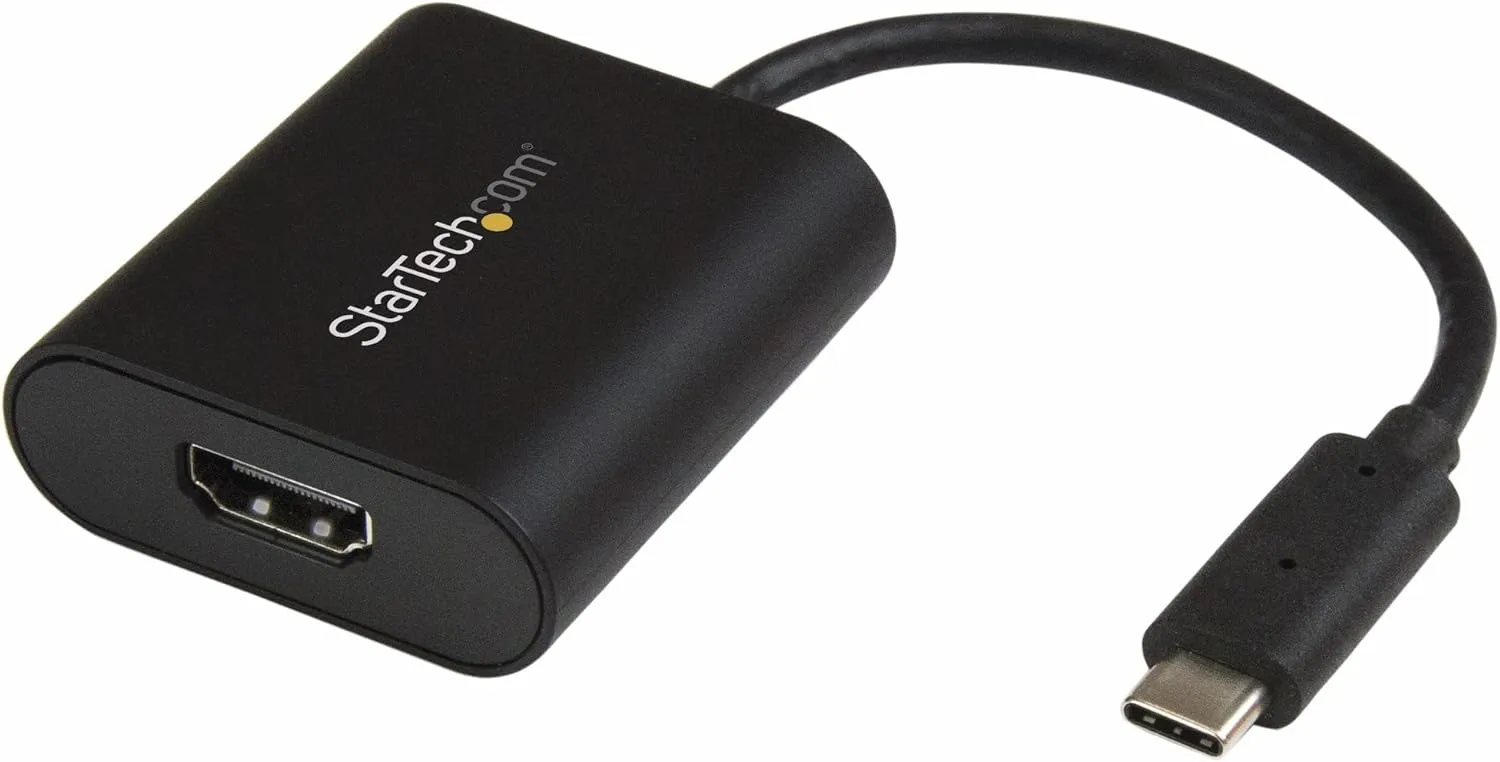 StarTech.com USB C to 4K HDMI Adapter - 4K 60Hz - Thunderbolt 3 Compatible