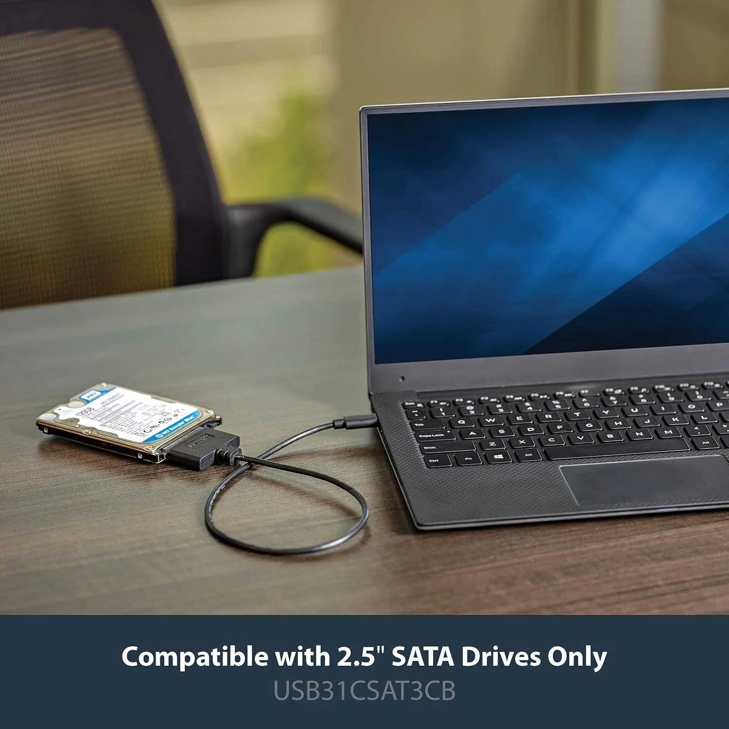 StarTech.com SATA to USB Adapter Cable for 2.5" SATA SSD/HDD - UASP, Bus-Powered