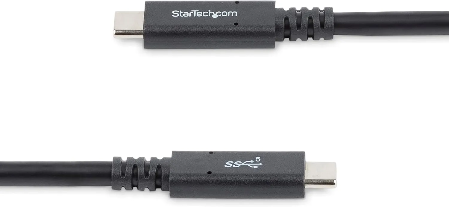 StarTech.com USB C to USB C Cable - 6 ft / 1.8m - 5A PD - USB-IF Certified - M/M - USB 3.0 5Gbps - USB C Charging Cable