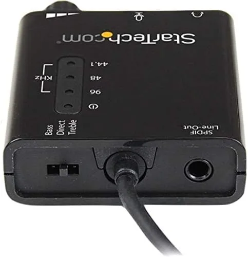 StarTech.com USB Sound Card w/ SPDIF Digital Audio & Stereo Mic – External Sound Card for Laptop or PC