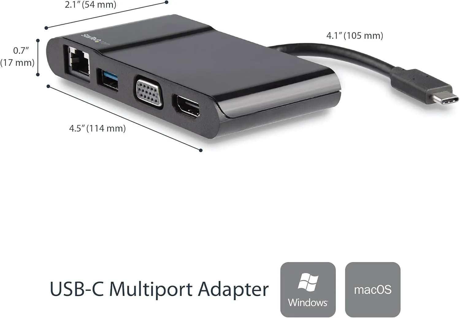 STARTECH USB Flash Drive and USB-C Multiport Adapter