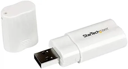 StarTech.com USB to Stereo Audio Adapter Converter - USB stereo Adapter - USB External sound Card - Laptop sound Card , TAA (ICUSBAUDIO)