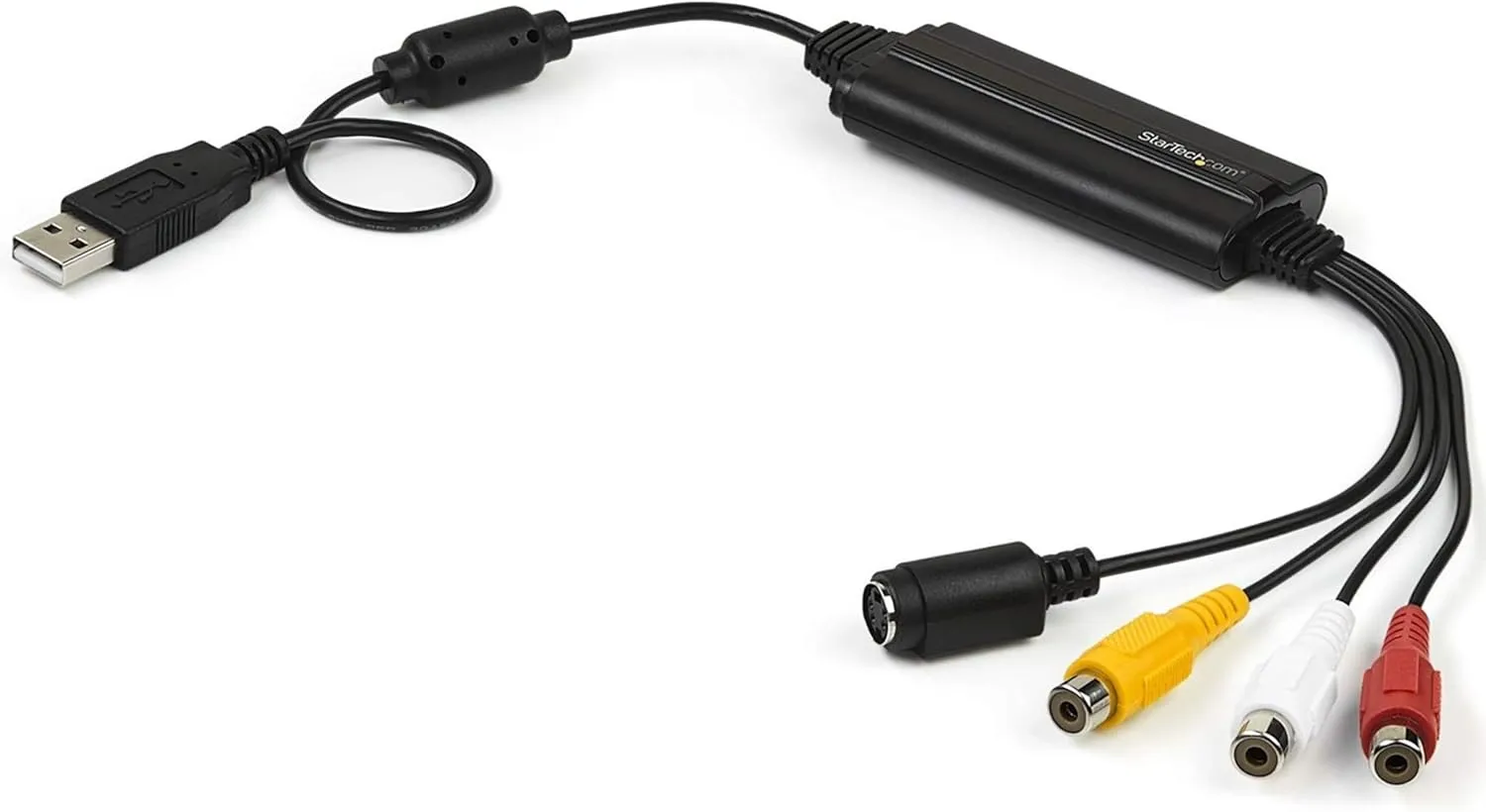 StarTech.com USB Video Capture Adapter Cable - S-Video/Composite to USB 2.0 SD Video Capture Device Cable - Twain Support