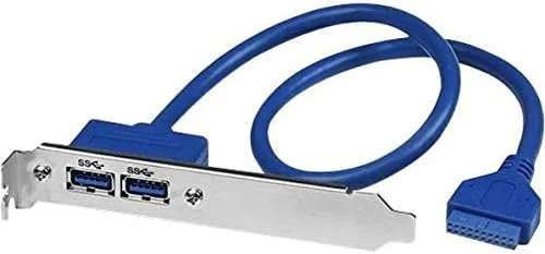 StarTech.com 2 Port USB 3.0 A Female Slot Plate Adapter - USB3SPLATE